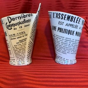 Williams Sonoma Ceramic French Fries Cups